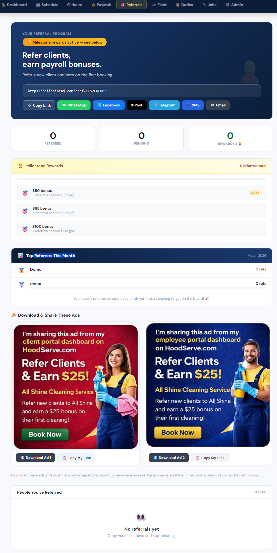 Employee Referral Dashboard: Turn Your Team Into a Powerful Client Acquisition Channel